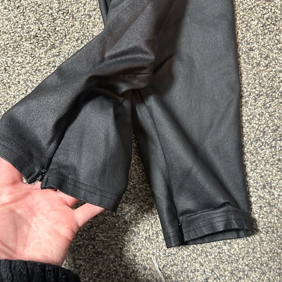 SOLD Sz 10 pleather lined high rise pants - Picture 3 of 9
